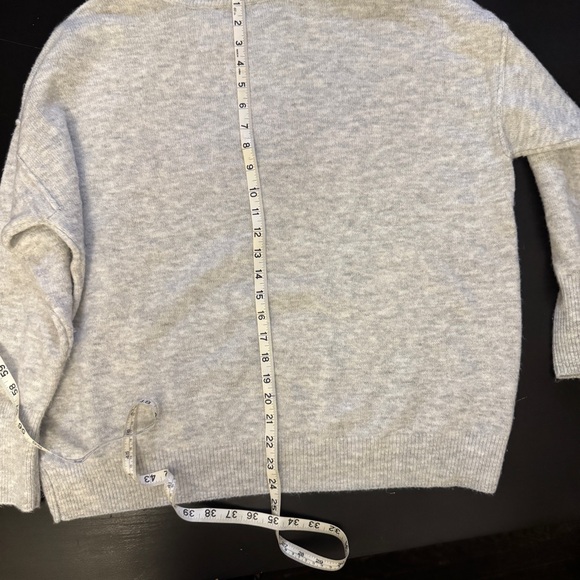 CeCe Gray Sweater with Red 'Believe' Text - Picture 7 of 7